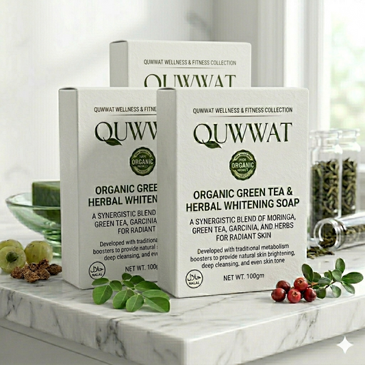 3x Organic Green Tea & Herbal Whitening Soap