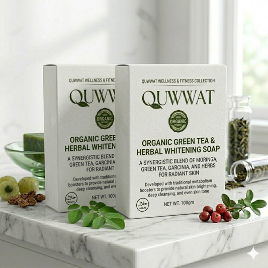 2x Organic Green Tea & Herbal Whitening Soap