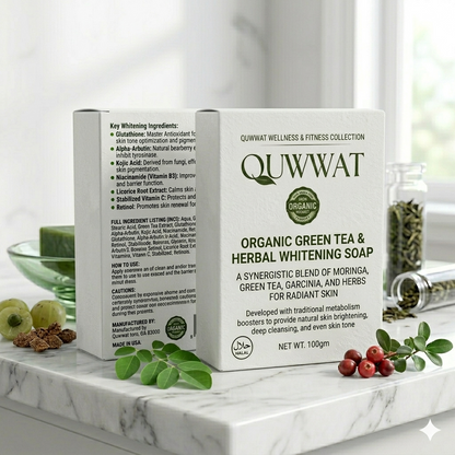 1x Organic Green Tea & Herbal Whitening Soap