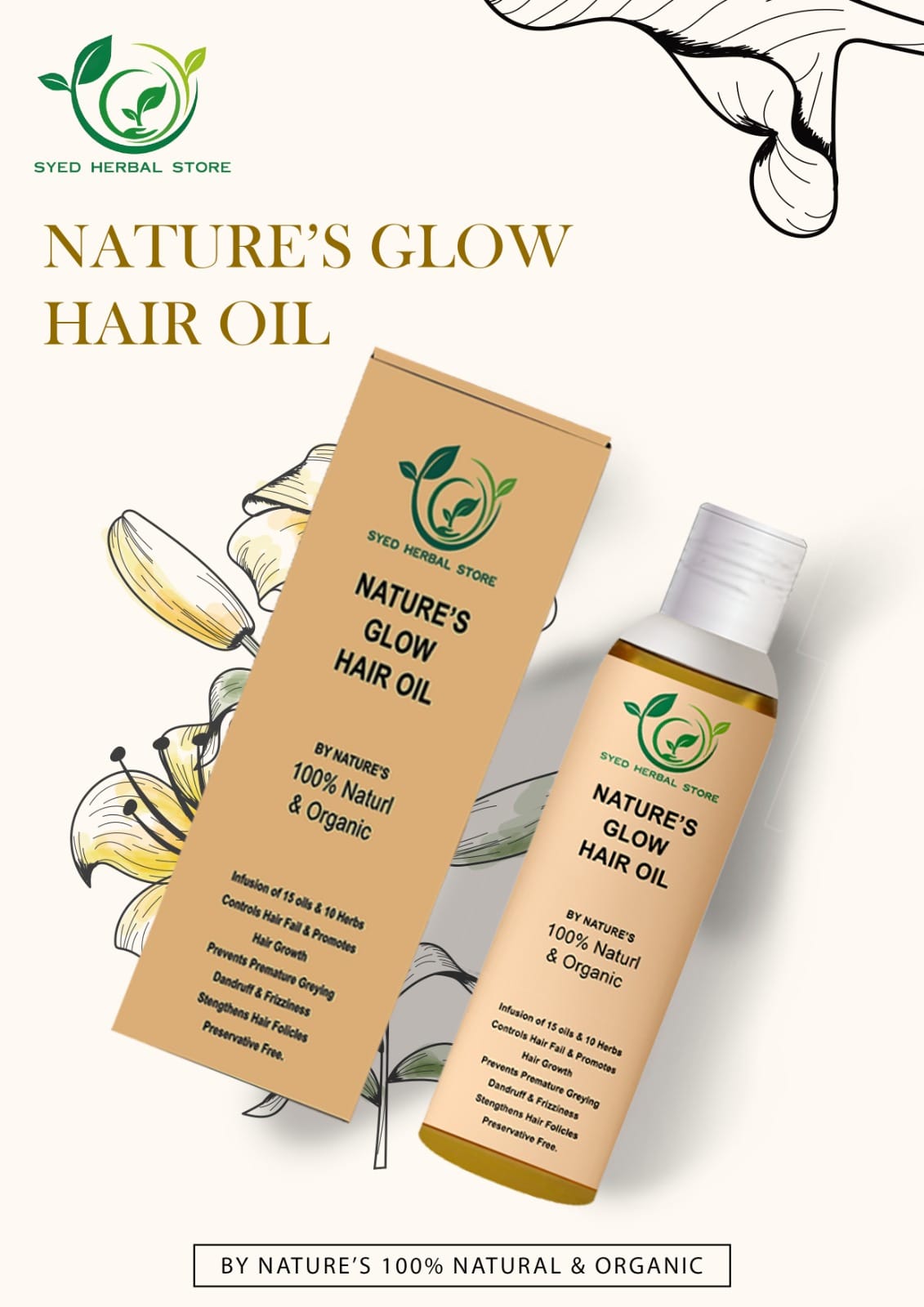 Instant Hair Growth Oil by Quwwat ( 120mg )
